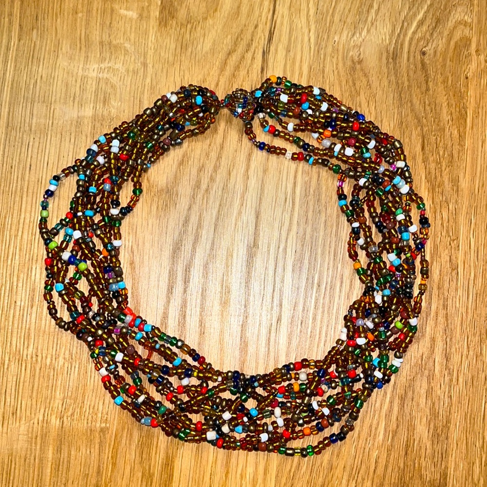 10 Strand Multicolored Necklace
